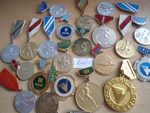 Sale% 21 Sportabzeichen Abzeichen, Pins, Anstecker, Badge, Sport in der UdSSR, Medaille Rußland CCCP Bild 2