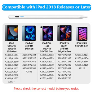 Apple iPad Stylus Stift für Generation 2018 - 2022 Pen iPad Pro iPad Air iPad iPad Mini Schwarz Bild 7