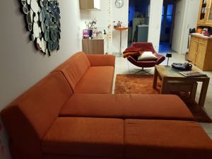 Eck-Sofa W. Schillig, orange, verstellbar Bild 5