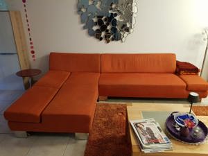 Eck-Sofa W. Schillig, orange, verstellbar Bild 2