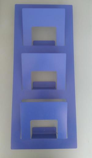 Zeitungs- Zeitschriftenwandhalter, IKEA Skrissel, blau Bild 3