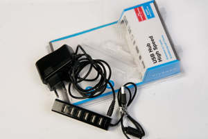 USB Verteiler Vivanco USB Hub Highspeed 480MB 7 USB Anschlüsse OVP                                  