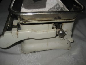 alte Küchenwaage Haushaltswaage Metallwaage, Waage 12 kg Feintarierung STUBE selten Rarität Antik Bild 6