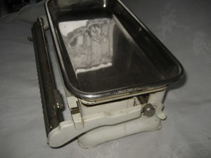alte Küchenwaage Haushaltswaage Metallwaage, Waage 12 kg Feintarierung STUBE selten Rarität Antik Bild 4