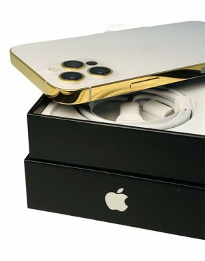  24 Karat Gold Plated Apple iPhone Pro Max -256GB-Ohne Simlock UPE 2543  PayPal Echtheitszertiifikat Bild 3