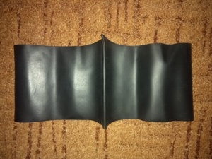 schwarze Latexcorsage 1mm dick Rubber Latex Gr. S-M mit Schnürung  Bild 1