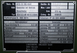 Stromerzeuger 6,5KW Deutz Diesel Bundeswehr im TOP Zustand BW Depotware Garantie Bild 7