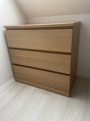 Malm Kommode in Holzoptik von Ikea Bild 2