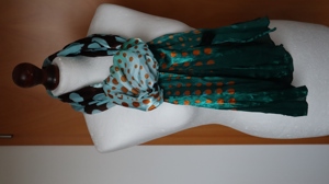 BONITA Damen Halsschal Schal Halstuch grün mit Muster TOP Bild 5