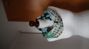BONITA Damen Halsschal Schal Halstuch grün mit Muster TOP Bild 7