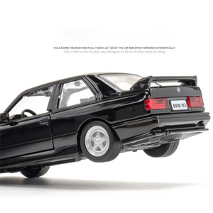 Modellauto 1987 BMW M3 Legierung 1:36 Spielzeug zum Zurückziehen aus Zink und Aluminium Weiß Bild 5