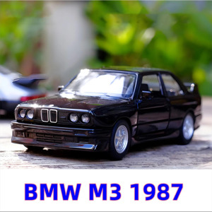Modellauto 1987 BMW M3 Legierung 1:36 Spielzeug zum Zurückziehen aus Zink und Aluminium Weiß Bild 4