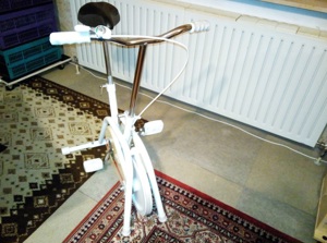 Hometrainer - Fahrradstyle  weiß, klein Bild 1