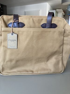  Filson Tote Bag with Zipper, Tan, NEU!!! Made in USA Bild 1