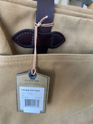  Filson Tote Bag with Zipper, Tan, NEU!!! Made in USA Bild 5