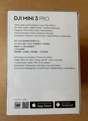  DJI Mini 3 Pro (nur Drohne ohne Fernsteuerung,...) | | NEU in ungeöfnetter OVP Bild 8