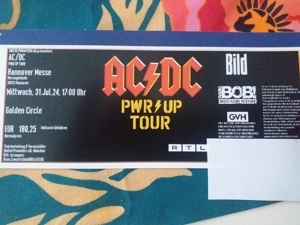  Verkaufe 1 Ticket AC DC Hannover, Golden Circle Ticket