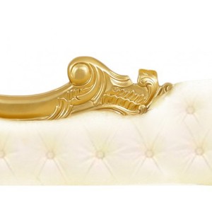 Gold louis Chaiselongue Sofa Bild 4