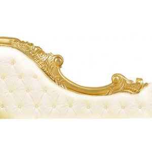 Gold louis Chaiselongue Sofa Bild 2