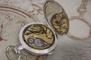  Rare Taschenuhr in 84 0.875 Silber mit 1 4 Repetition pocket watch UNION HORLOGE Bild 6