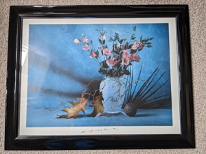 Gerahmter Kunstdruck des Malers Evert van Kuik