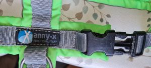 AnnyX Brustgeschirr Protect - grau neon-grün (Sonderfarbe) Grösse: XS Bild 2