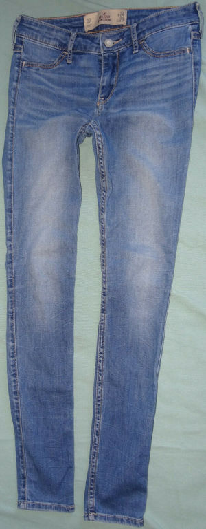 KHD Hollister Jeans 0R W24 L29 66Baumwolle 2Elastan blau Mädchen Hose Sommerhose  Bild 1