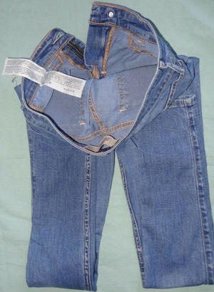 KHD Hollister Jeans 0R W24 L29 66Baumwolle 2Elastan blau Mädchen Hose Sommerhose  Bild 4