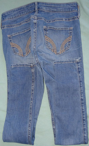 KHD Hollister Jeans 0R W24 L29 66Baumwolle 2Elastan blau Mädchen Hose Sommerhose  Bild 3