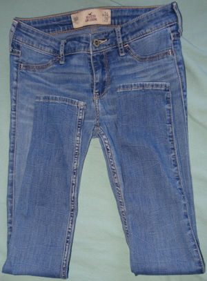 KHD Hollister Jeans 0R W24 L29 66Baumwolle 2Elastan blau Mädchen Hose Sommerhose  Bild 5