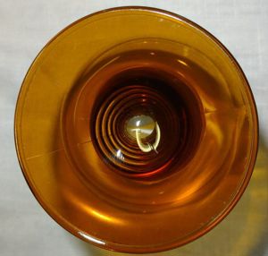 HP Weinglas Trinkglas Römer 0,1l Weingut Ferd. Piroth Burg Layen Goldrand einwandfrei erhalten Bild 6