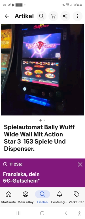 Bally wulff spielautomat Bild 1
