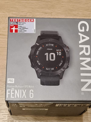  Garmin Fenix 6 PRO Multisport GPS Uhr, schwarz, 47mm, 32GB, in bestem Zustand Bild 10