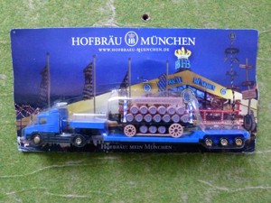 0035 Werbetruck Hofbräu München Scania Maßstab 1 87 H0 Bild 1