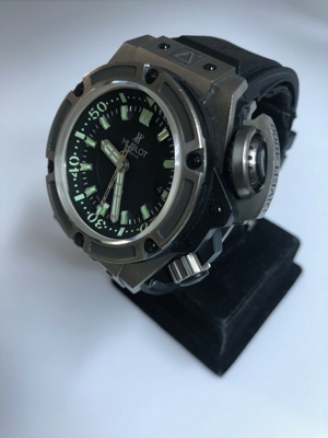 HUBLOT Big Bang King Diver 4000 Musee Oceanographic Monaco Titanium Wristwatch Bild 1