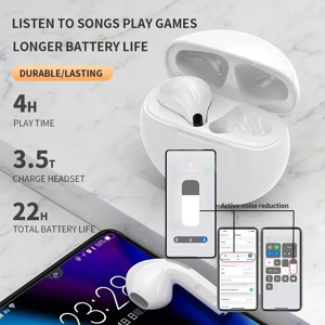 Smartphone Kopfhörer Bluetooth 5.0 Apple IPhone IOS Android Wasserdicht Noice Cancellation Orange Bild 4