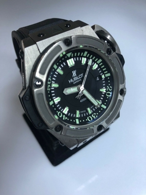 HUBLOT Big Bang King Diver 4000 Musee Oceanographic Monaco Titanium Wristwatch Bild 8