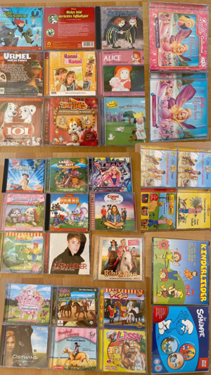 mehrere CDs Schlager Hits, Bibi & Tina, Die Schlümpfe, Alice im Wunderland, 101 Dalmatiner, Barbie Bild 1