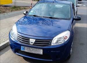 Dacia Sandero, 2009, blau, TÜV neu bis 03 2026  Bild 2