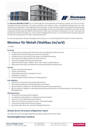 Monteur für Metall- Stahlbau (m w d) Bild 3