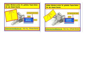 locher für  gefaltete  papier-seiten