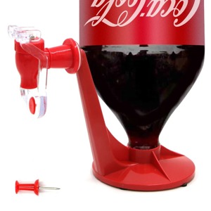 Soda Getränke Dispenser Flasche Koks Auf Den Kopf Trinken Wasser Verzichten Maschine Schalter für Ga Bild 4