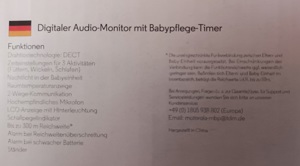 Motorola Babyphone Bild 1