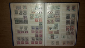 Einsteckalbum mit Briefmarken aus Belgien Bild 3