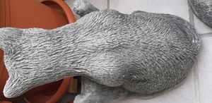 Steinfigur Katze, ca. 35 cm, neuwertig Bild 2