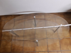 Glastisch mit zwei Ebenen Bild 8