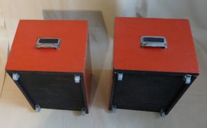 fahrbare Holzkiste, Box Kiste Holzbox rollbar stabil alt Vintage Bild 7