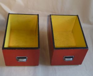 fahrbare Holzkiste, Box Kiste Holzbox rollbar stabil alt Vintage Bild 6