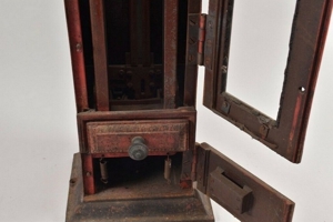Pfennig Schokoladen Automat, Eisen und Glas, um 1900 Bild 5