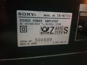 Sony Stereo Power Amplifier TA-N77ES Bild 4